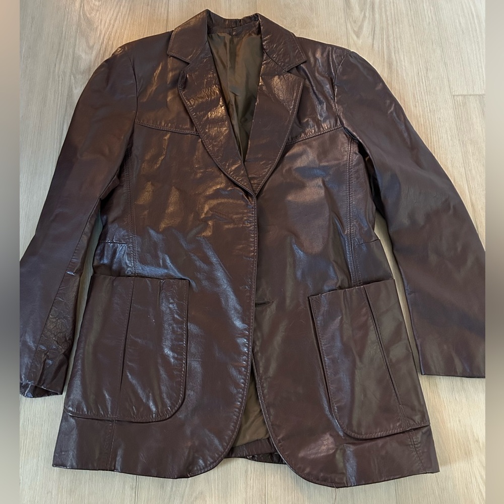 Vintage The Leather Shop Sears Leather Jacket Size 38